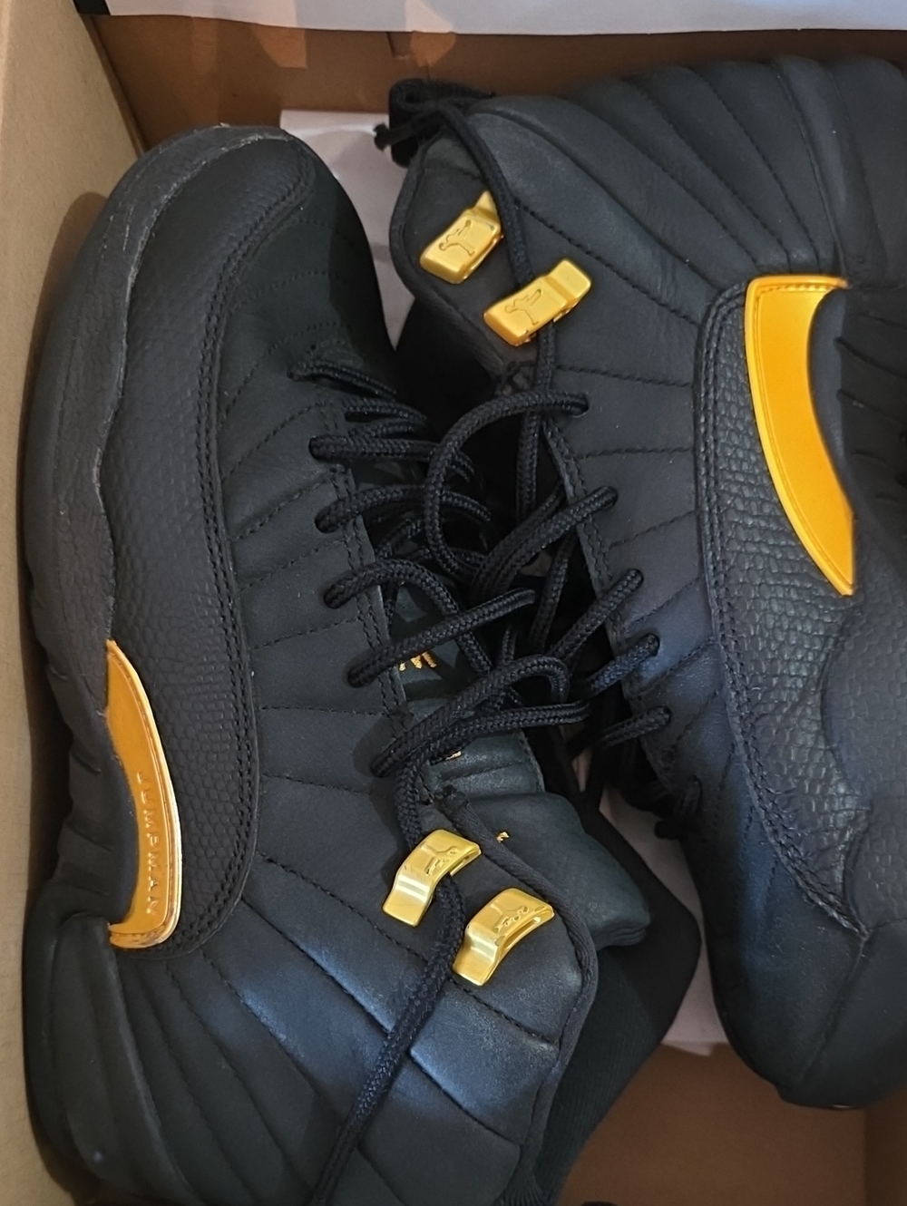 Boy Black and Yellow High-Top Athletic Sneakers